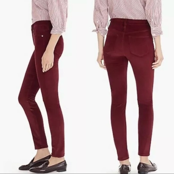 𝐉.𝐂𝐑𝐄𝐖 Velvet Skinny Jeans - Picture 4 of 9